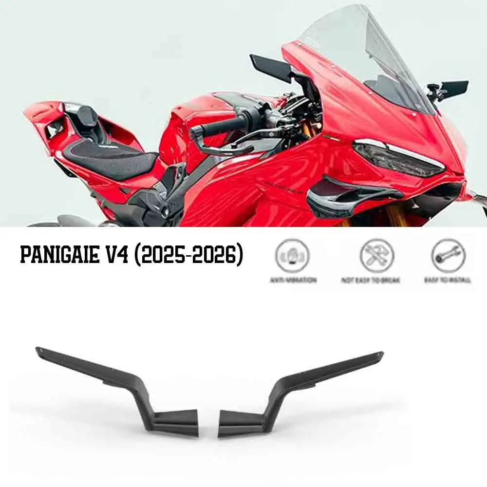 For Ducati Panigale V4 PANIGALE V4S 2025 2026 Motorcycle Accessories Side View Mirror Rearview Mirrors Kits Rotate Adjustable
