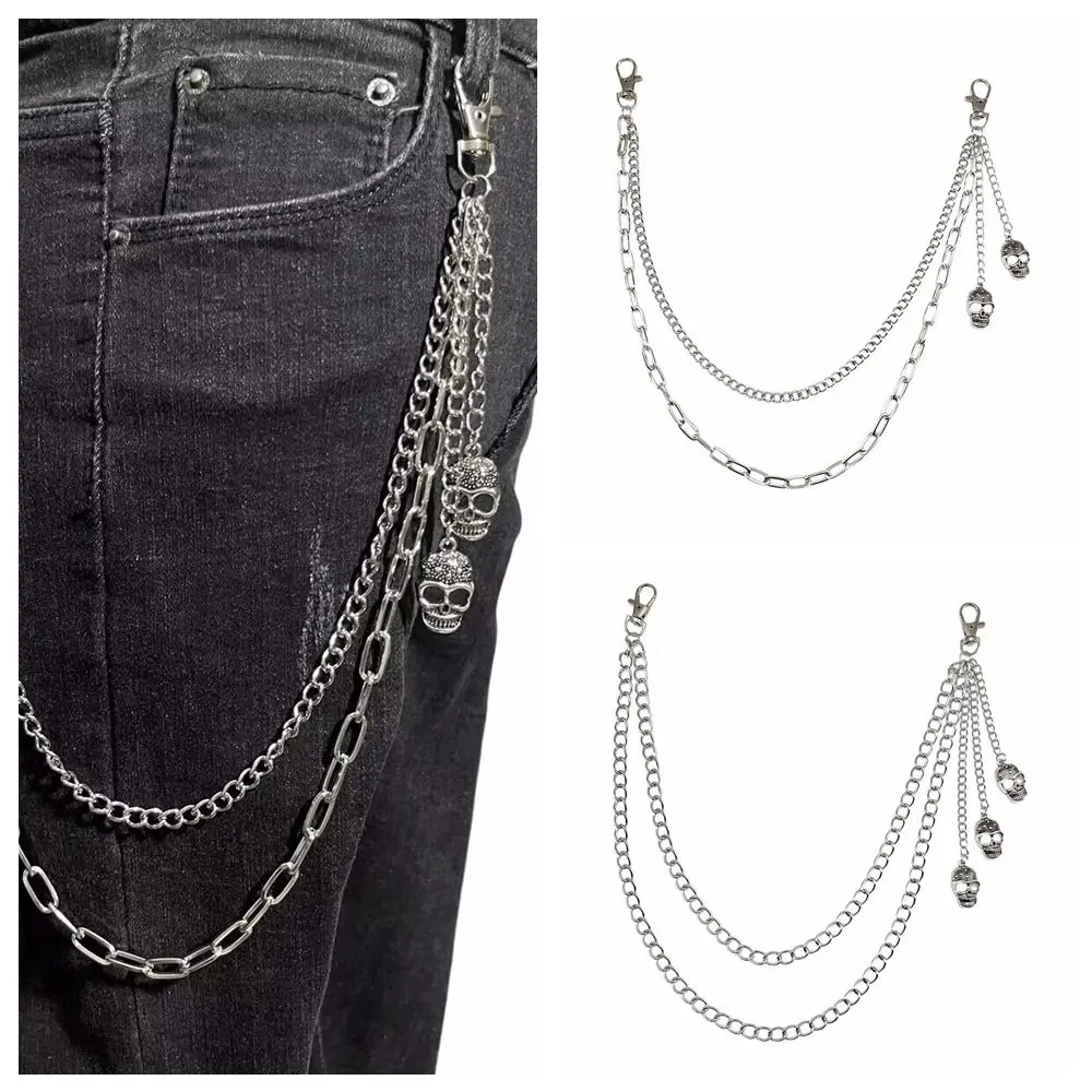

Fashion Tassel Skull Waist Chain Gothic Zinc Alloy Tassel Jeans Chain Belt Chain Harajuku Punk Belt Chain Female
