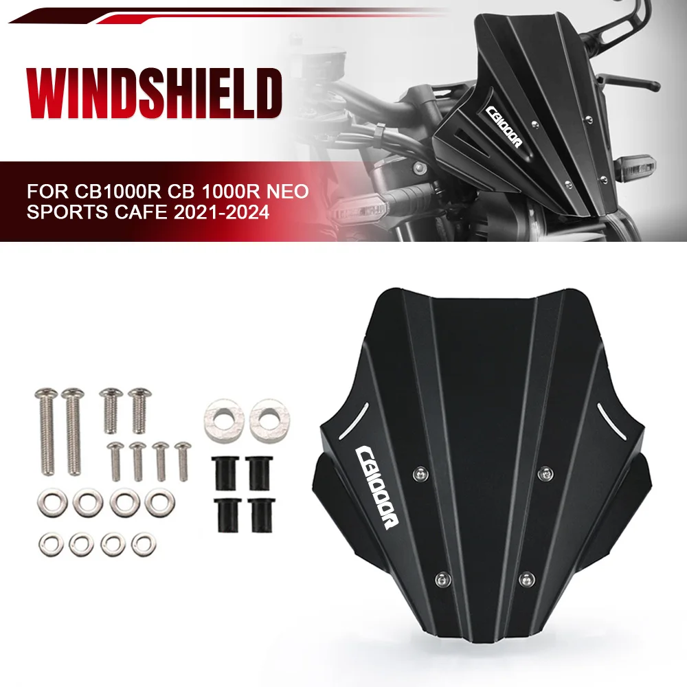 

For Honda CB1000R CB 1000R Neo Sports Cafe 2021-2023 2024 Motorcycle Windshield Windscreen Fairing Front Deflector Windshield