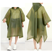 EVA Raincoat,Rain Ponchos for Men Women,Reusable EVA Clear Poncho Rain Coats Waterproof Jackets with Hood For Camping,Outdoors