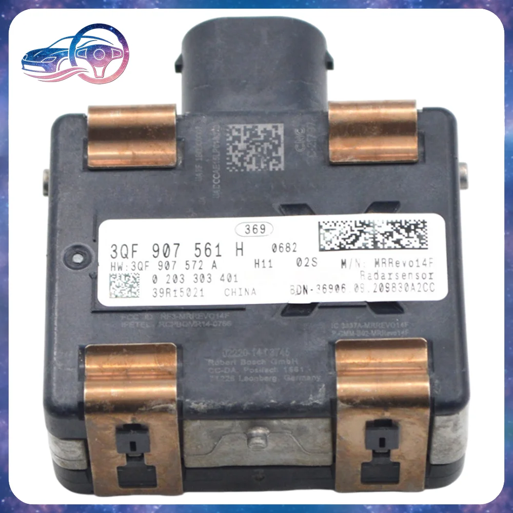 3QF907561H ACC Front Radar Sensor for VW MQB Passat B8 Tiguan Golf 7 Skoda Octavia Superb Audi A3 Q3 Adaptive Cruise Replacement view 4