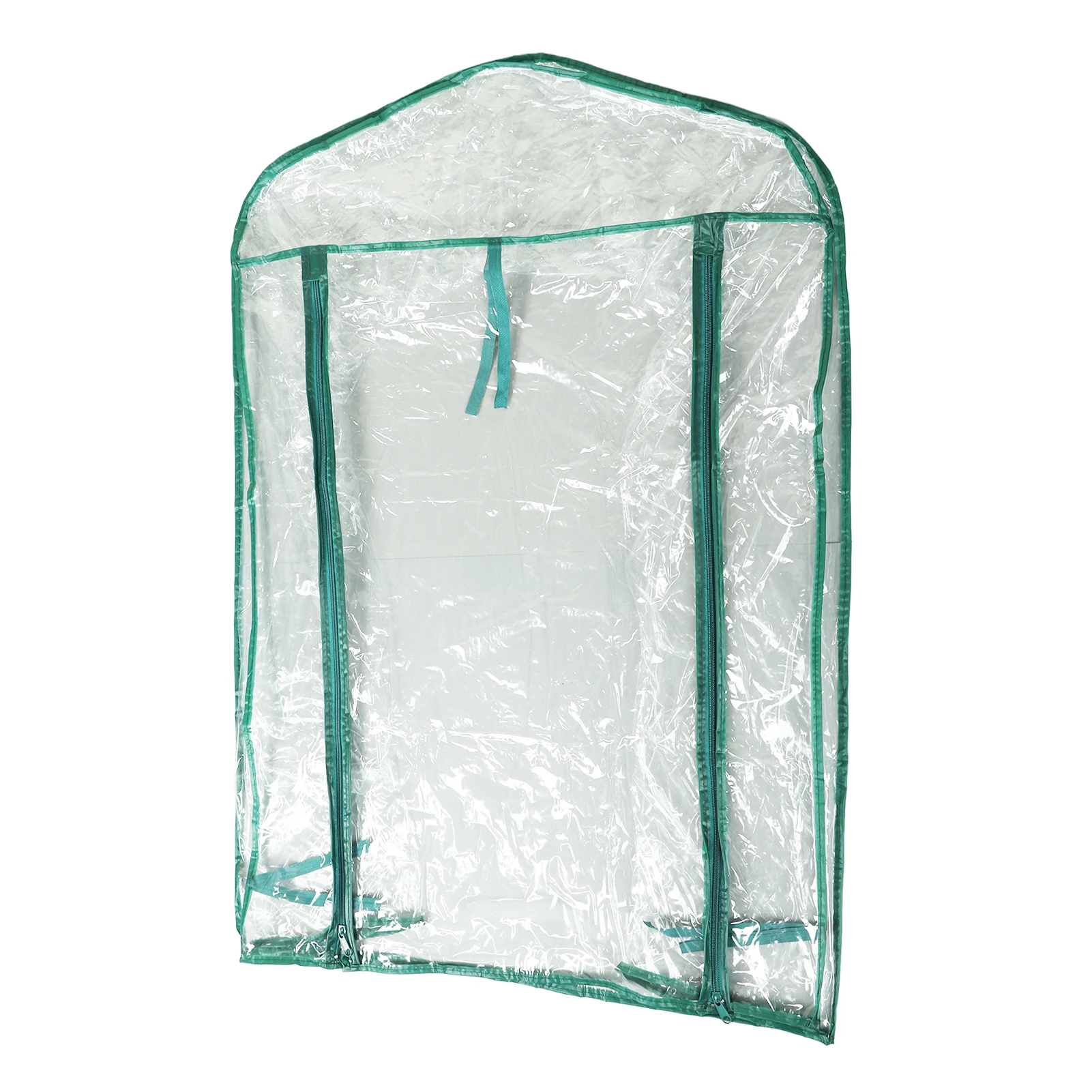 Greenhouse Replacement Cover 69x49x92cm Transparent PVC Mini Plant Cover for 2 Tier Shelves for Flower Herbaceous Plant