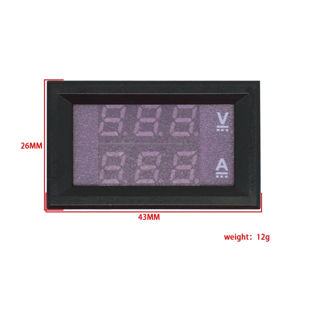 DC 0-100V 10A Digital Voltmeter Amperemeter Dual Display Spannung Detektor Current Meter Panel Amp Volt Gauge 0.28 \