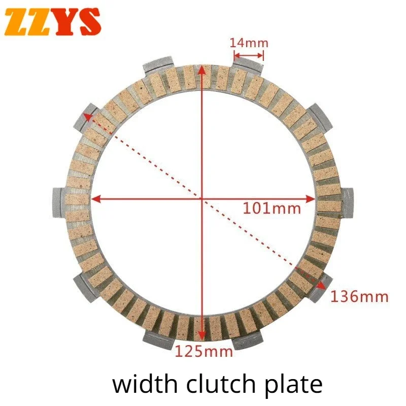 Clutch Plate For HONDA XL650V Transalp RD10-11 NTV650 Revere RC33 NTV650V Deauville RC47 XRV650 Africa Twin XL650 XRV NTV XL 650
