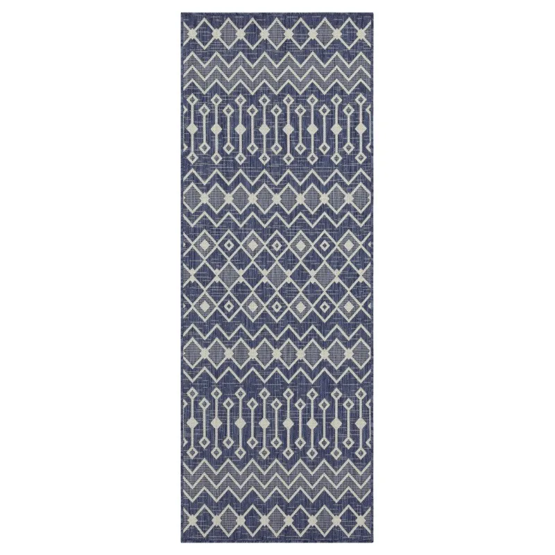 

Sunshine GC_HAR2019 Blue 2 ft. 7 in. x 7 ft. 3 in. Indoor/Outdoor Area Rug