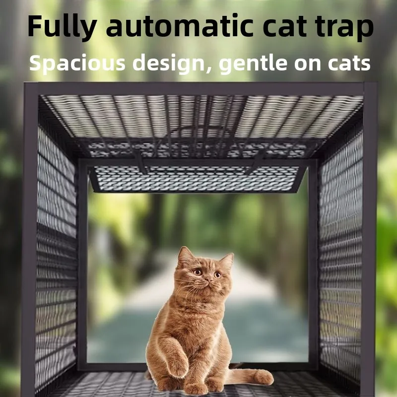 Automatic Large Trap Cage for Catching Cats And Mice Humane Way to Catch Stray Cats And Wild Cats Pet Supply Home Use