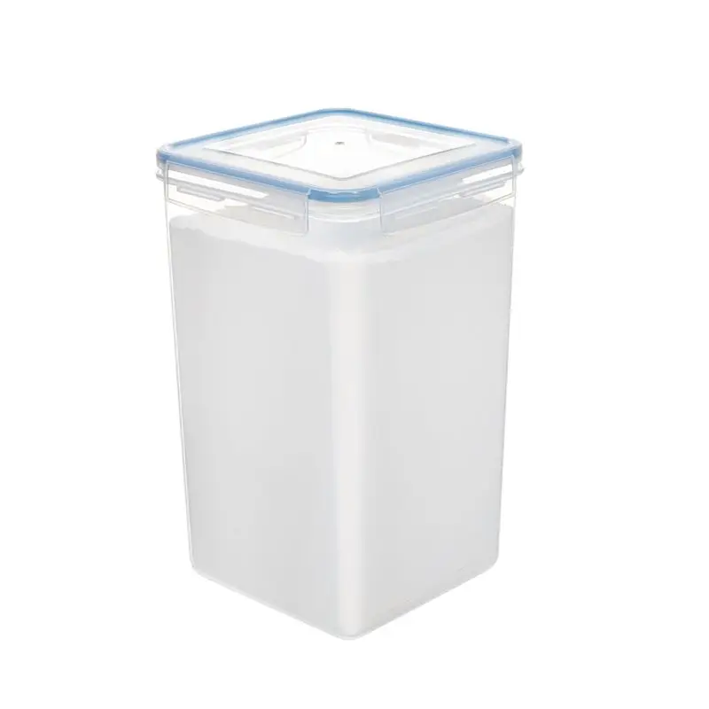 AA10RR Flour and Sugar Container with Lids (6.5 Liters Each) - Airtight Kitchen & Pantry Bulk Food Storage Black
