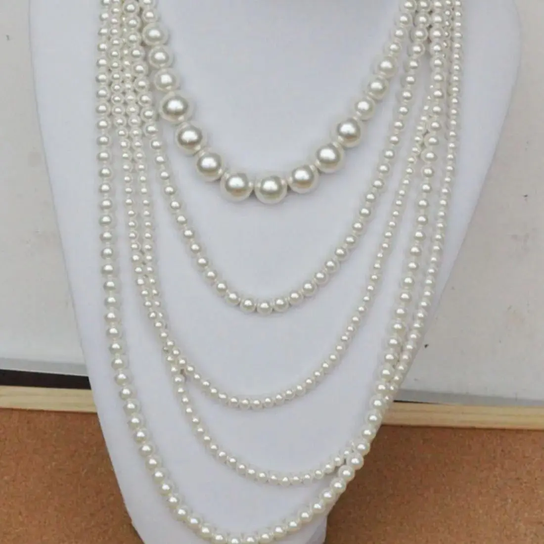 Multilayered Imitation Pearl Necklace for Woman Luxury Jewelry High Quality Fashion Woman Necklaces