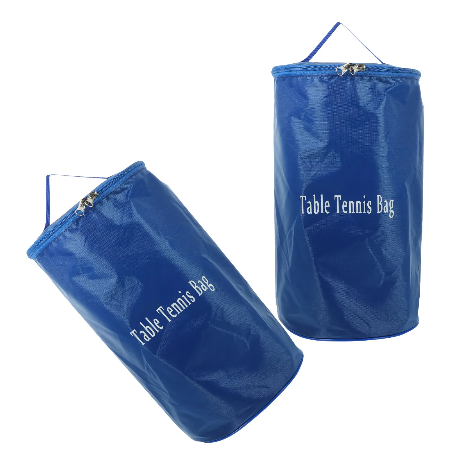 2Pcs Portable Table Tennis Paddle Bag Pingpong Ball Storage Oxford Cloth Training Organizer Compact Carry Case Gym Outdoor Use