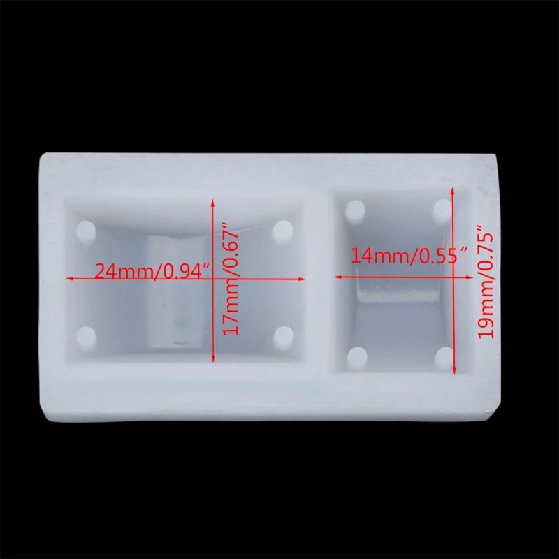 E15e retângulo pingente pulseira molde resina moldes fundição para diy artesanato jóias fazendo