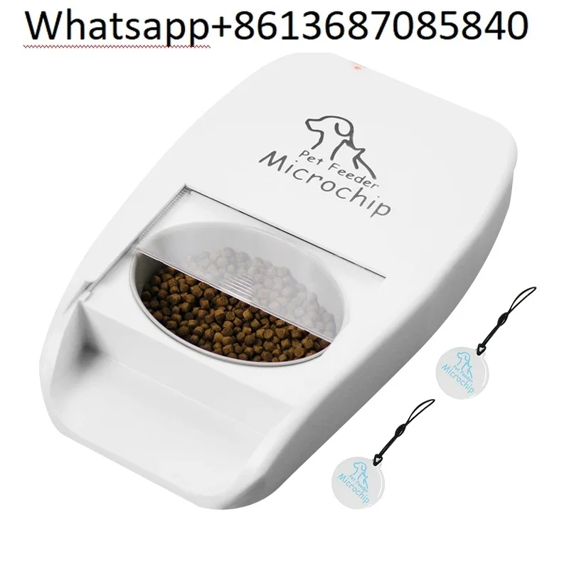 

Fully Automatic Cat Feeder with Microchip Sensing for Dry and Wet Food Dispensers for Puppies and Pets