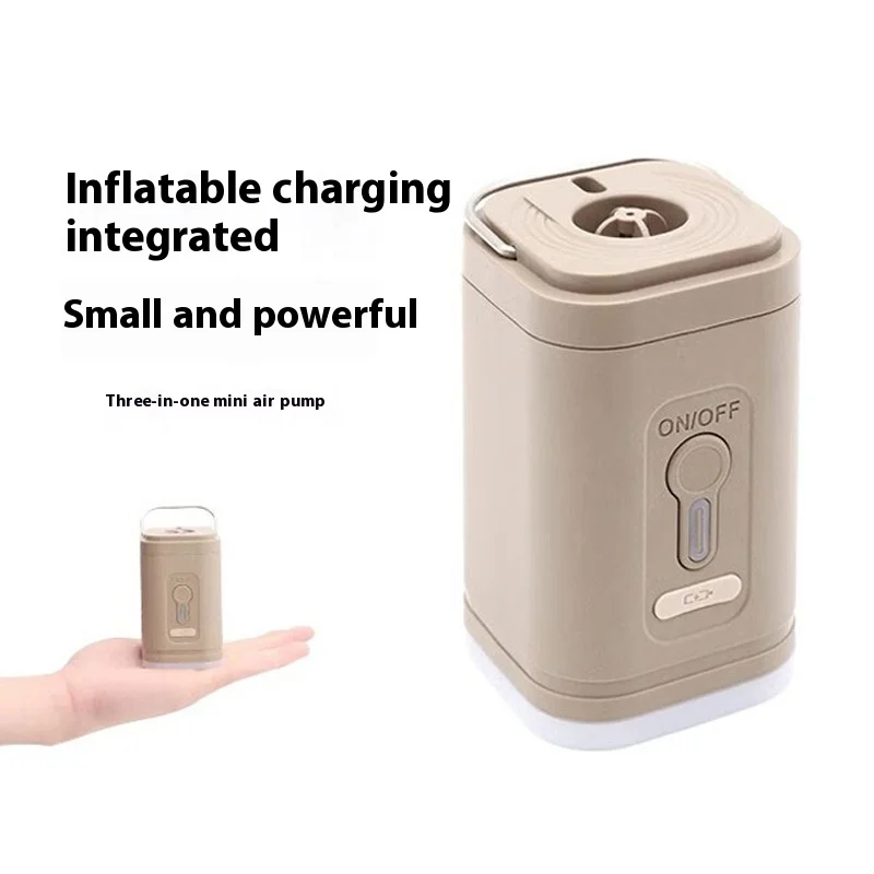 

Portable Air Pump for Camping, High Power Mini Electric Pump for Air Mattress, Sleep Pad，Pool Toys USB Charged