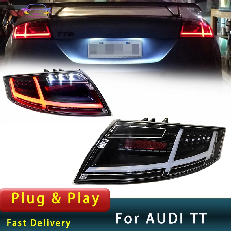 Tail Lights  For Audi TT 2006-2013 Upgrade New Design LED  Lens Marquee Steamer  DRL Turn Signal Brake Tail Lamps Accembly