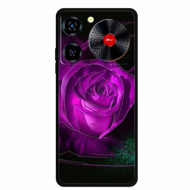 3D Emboss Case For ZTE nubia Music Phone Case Flowers Shockproof Silicone Soft Coque For ZTE nubia Music Back Cover Case 6.6