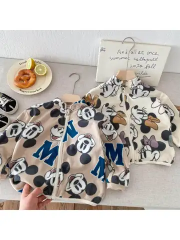 New Children's Mickey Mouse Jacket For Spring And Autumn Baby Boys And Girls Children's Jacket Children's Clothing