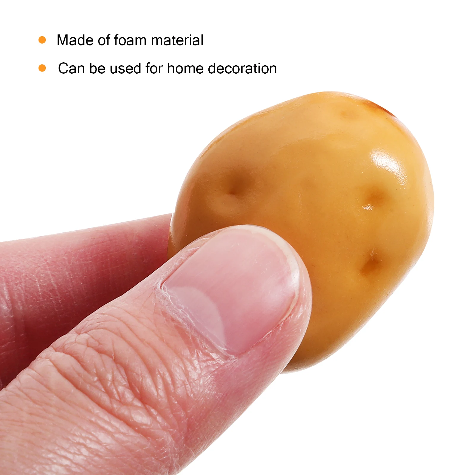 

20pcs Simulation Potatoes Artificial Vegetable Decorative Mini Faux Foam Food Props For Home Kitchen Garden Restaurant