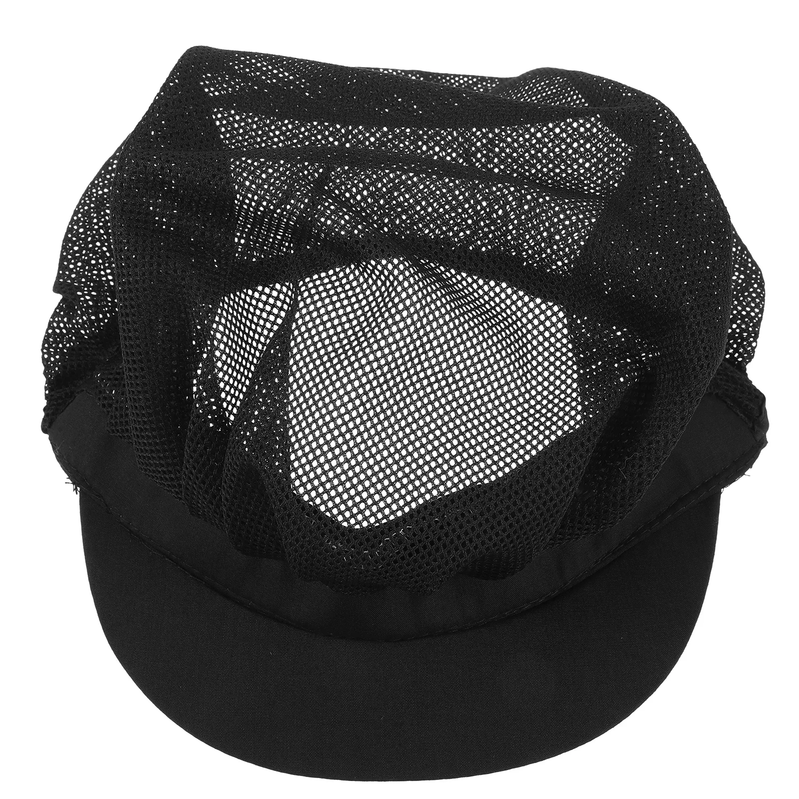 Elastic Adjustable Mesh Chef Cap for Kitchen Cooking Work Reusable Breathable Hat Cook Waiter Uniform Restaurant Beanie Supply