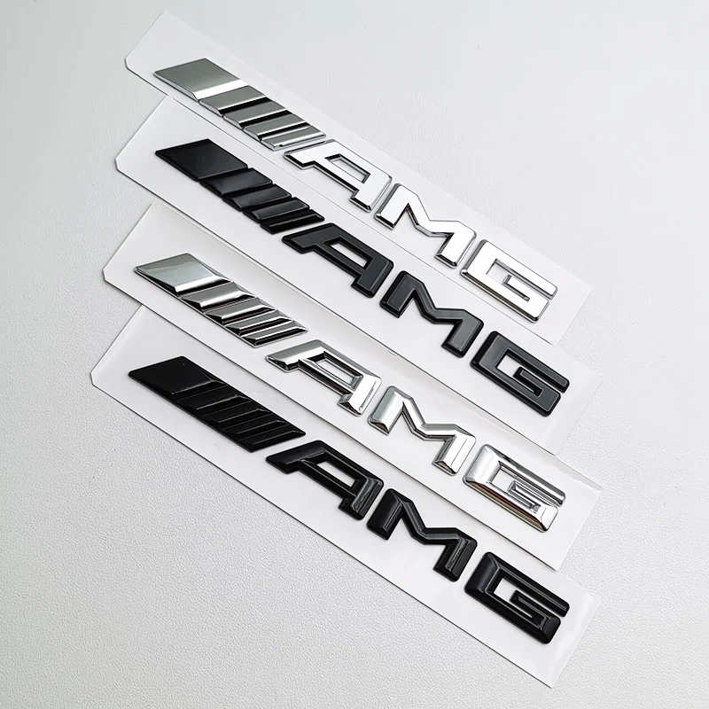 For Mercedes Benz AMG A C E GLC CLA Class X253 W203 W204 W205 W221 W213 W212 W177 W167 W117 3D ABS AMG Logo Emblem Badge Sticker