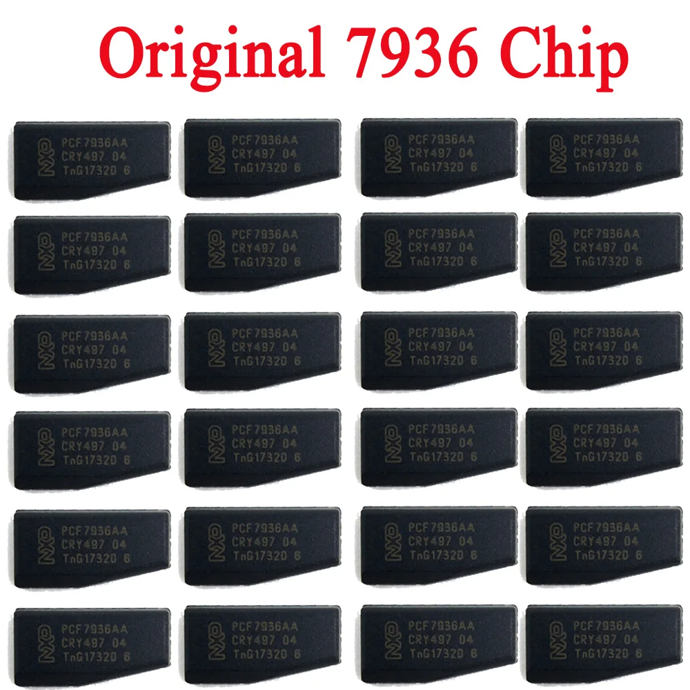 Original 7936 Chip PCF7936AS Auto key transponder chip ID46 chip PCF7936AA Locksmith Tool pcf 7936  TP12  Car Key Ceramics Chip