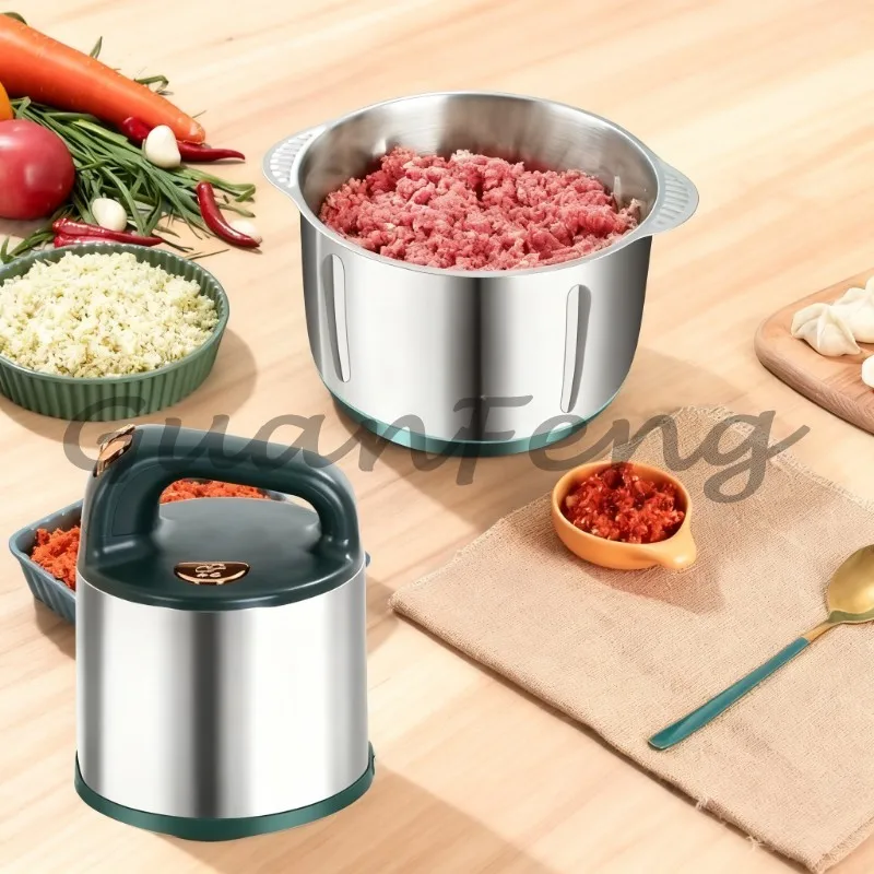 3L Stainless Steel Electric  Grinding Machine, Swallow Maker Food Processor, Household & Industrial Meat Grinder for Kitchen