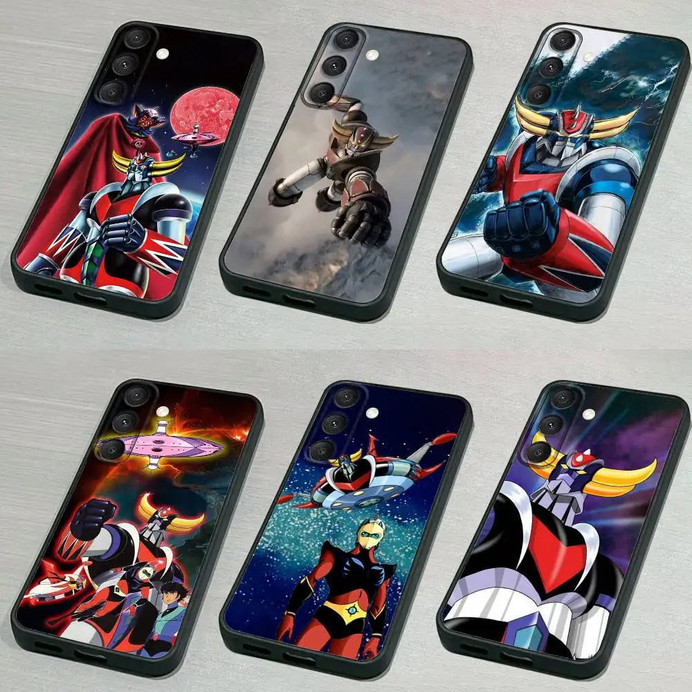 

U-UFO R-Robot-S Goldorak Phone Case For Samsung S 25,24,23,22,30,21,10,9,Ultra,Plus,Lite,FE,4,5G Black Soft Case