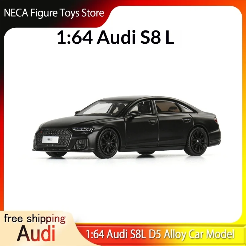 Modelo de Auto a Escala JackieKim, Audi S8L D5, Escala 1:64, Aleación de Simulación, Adorno Coleccionable para Escritorio, Regalo para Hombres