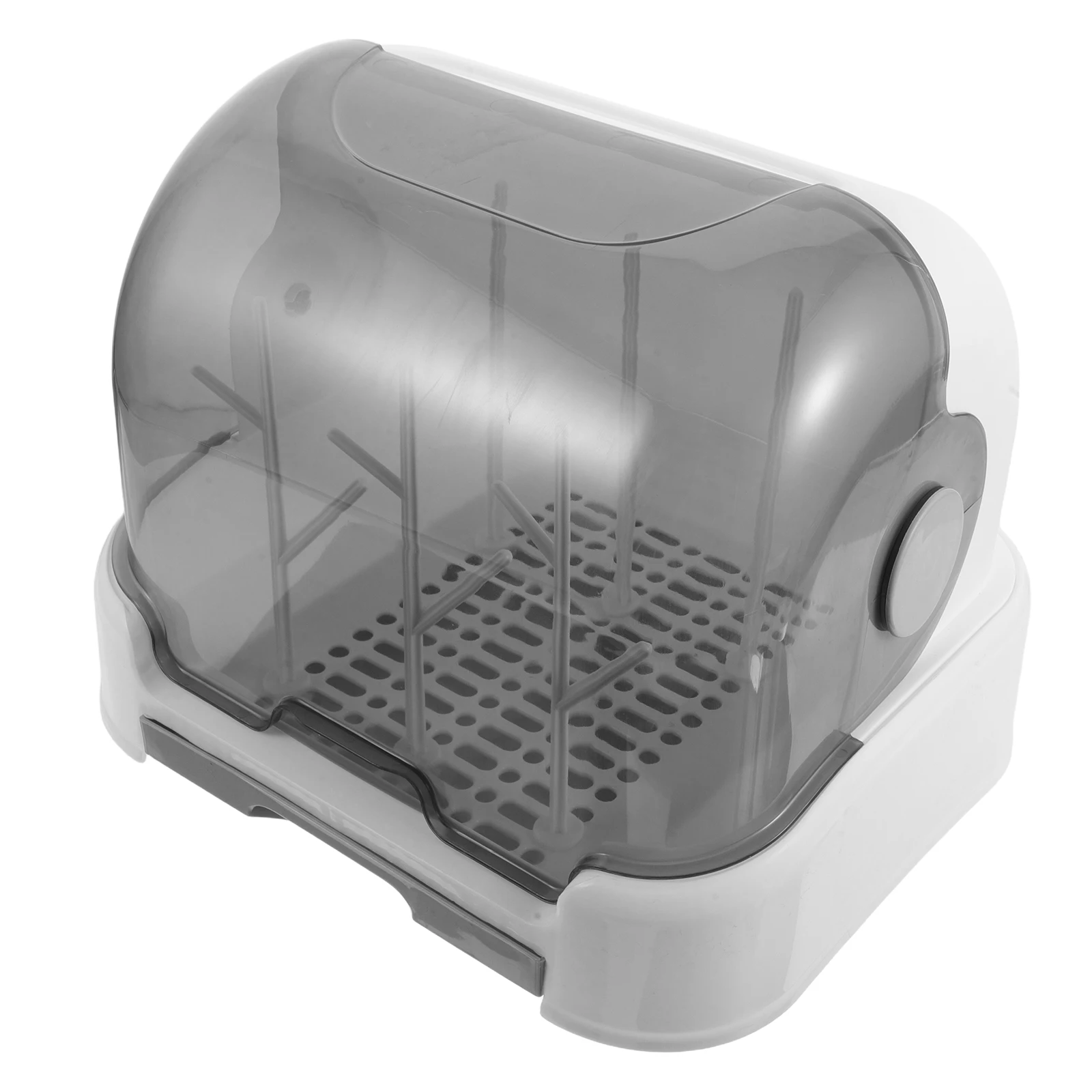 

Baby Bottle Drying Rack Dustproof Sealed Storage for Toddler Bottles Holder Space Saving Countertop Plastic Dryer Fast