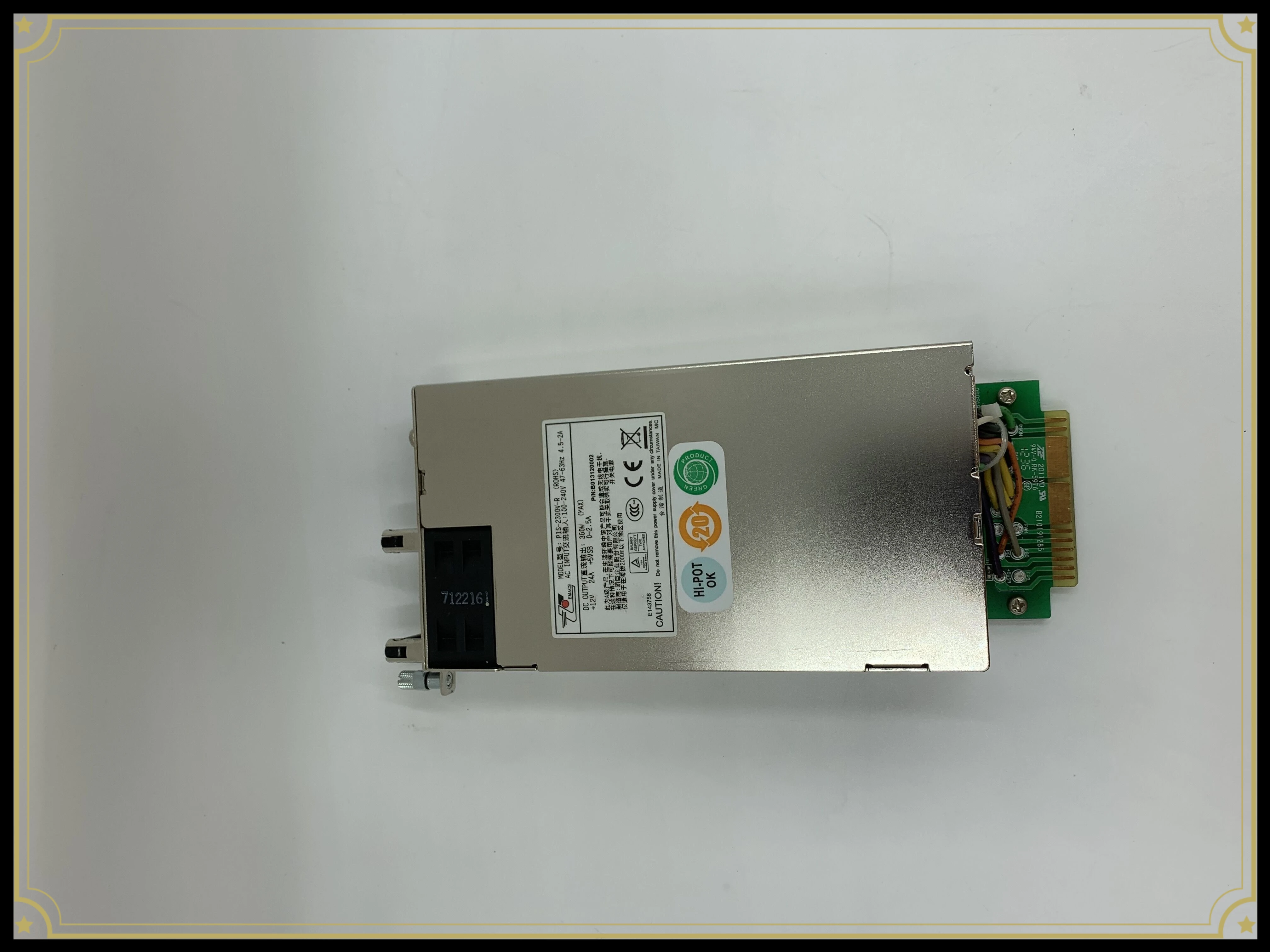 300W Modular PSU P1S-2300V-R PN B013120002 Storage Equipment Replacement Power Part-HDF