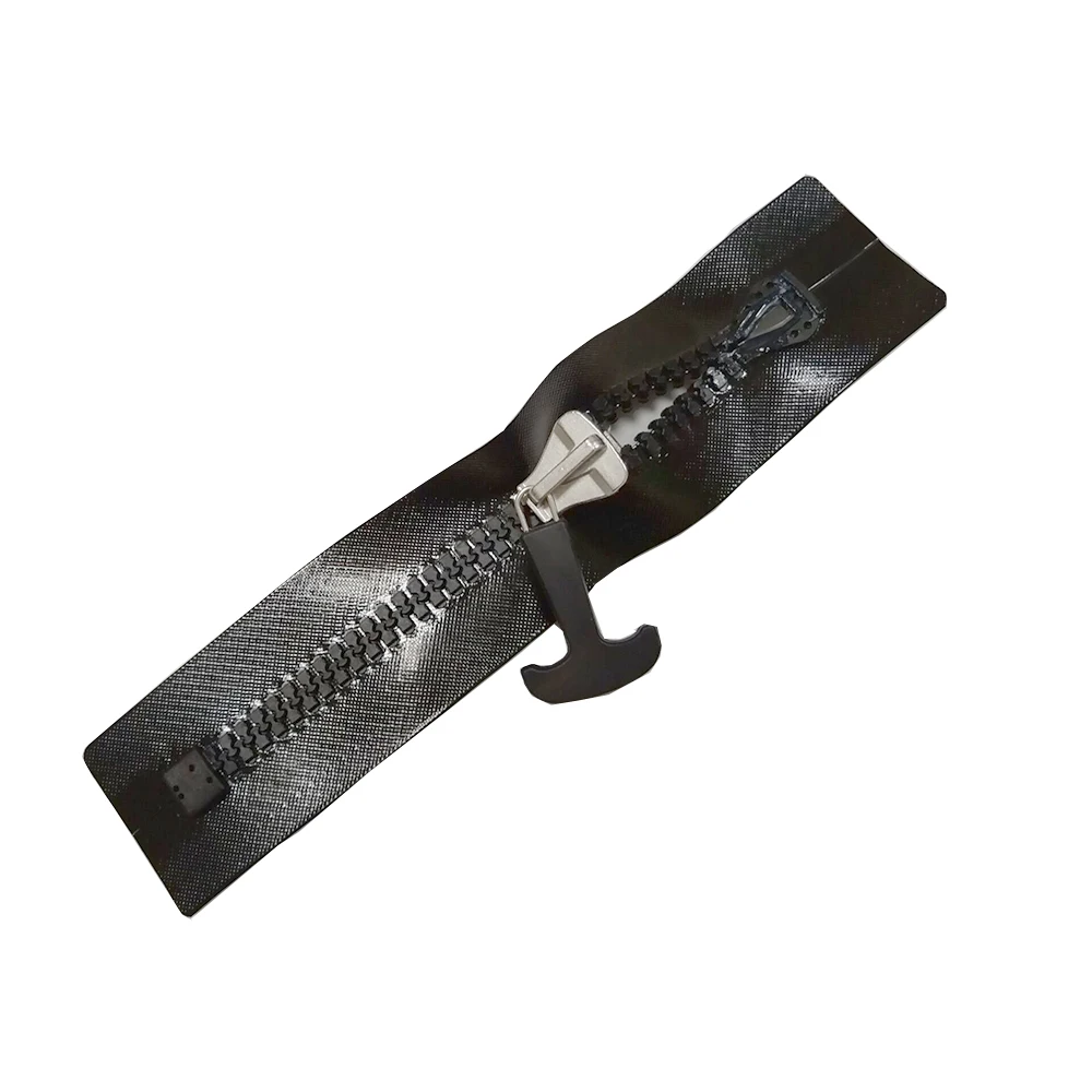 

New 1piece of 10#rubber tooth airtight drill pattern no tail zipper 5cm wide diving suit rescue suit waterproof airtight zipper