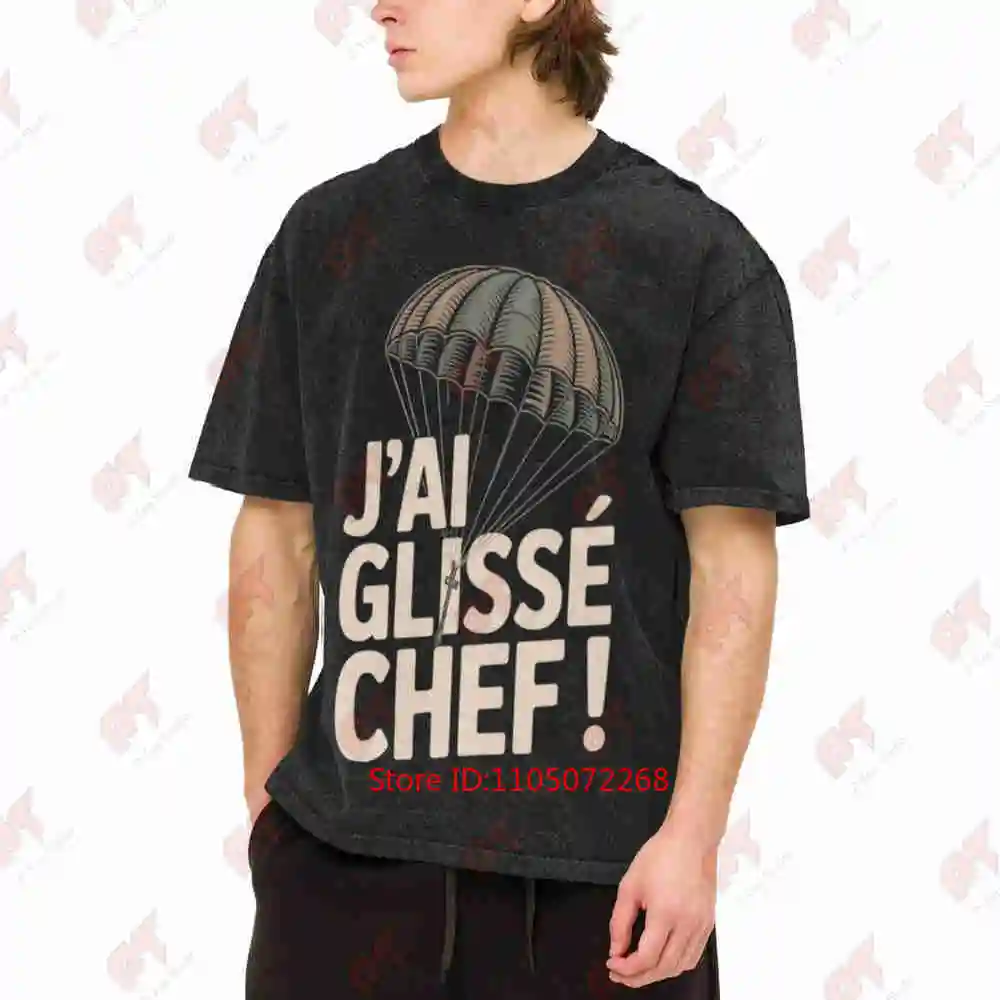 I Slipped Chief Cult Replica 7th Company Vintage Washed Tee Pure Cotton T-Shirt