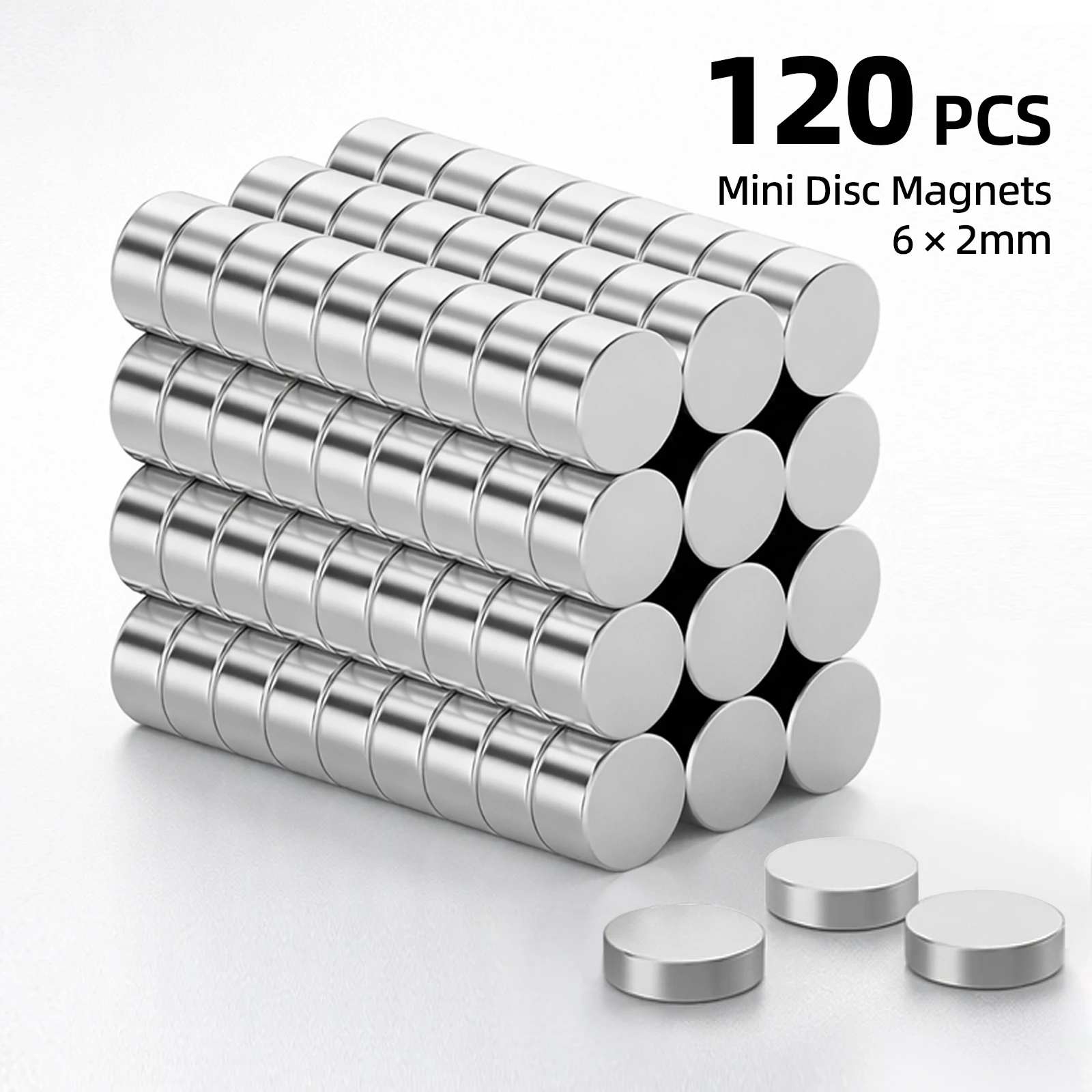 Imanes de 6x2mm para refrigerador, imanes para pizarra blanca de oficina, herramientas adecuadas para taller, hogar y lugar de trabajo