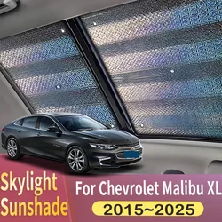 Sunroof Sunshade Suitable For Chevrolet Malibu XL 2015~2025 2016 2017 Car Panoramic Roof 2X Heat Shield Window Sunshade Anti-UV