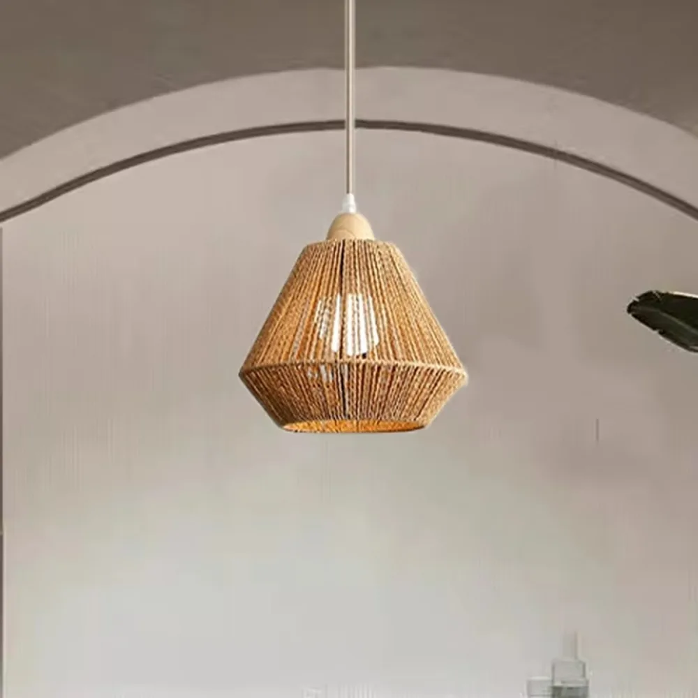 Rustic Chandelier Pendant Lamp Flame Hanging Lamp Vintage Boho Hanging Lamp Dining Table Lamp Living Room Lamp E27 Socket