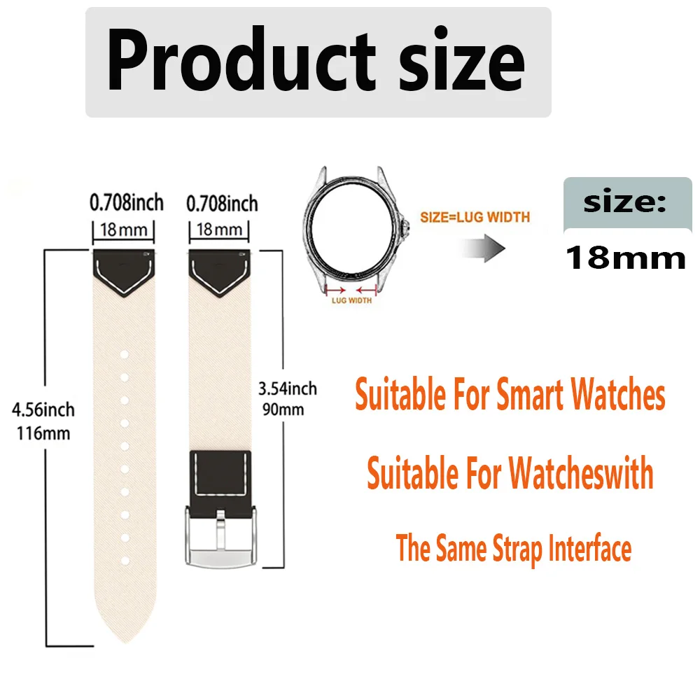 18 مللي متر المرأة حزام سوار لهواوي ساعة GT5 برو 42mmGT5 4 41 مللي متر معصمه ل Garmin Vivoactive 4S Venu 3S 2S الدنيم الساعات