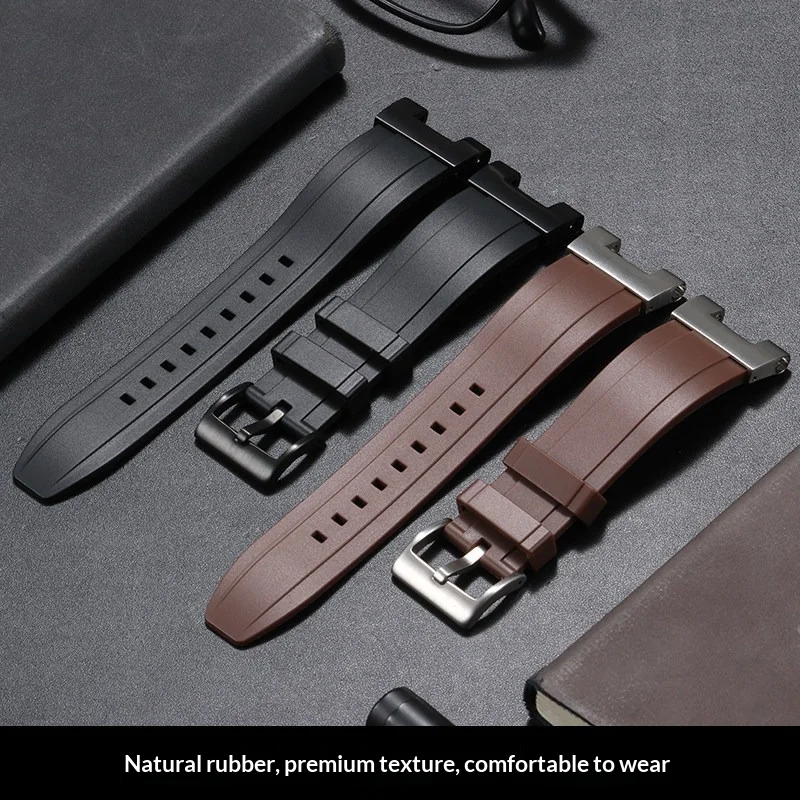 Replacement Recessed Notch Rubber Watch Strap For G-SHOCK Casio GST-B100 GST-S310 GST-W300 GST-400G Steel Heart Watch Band