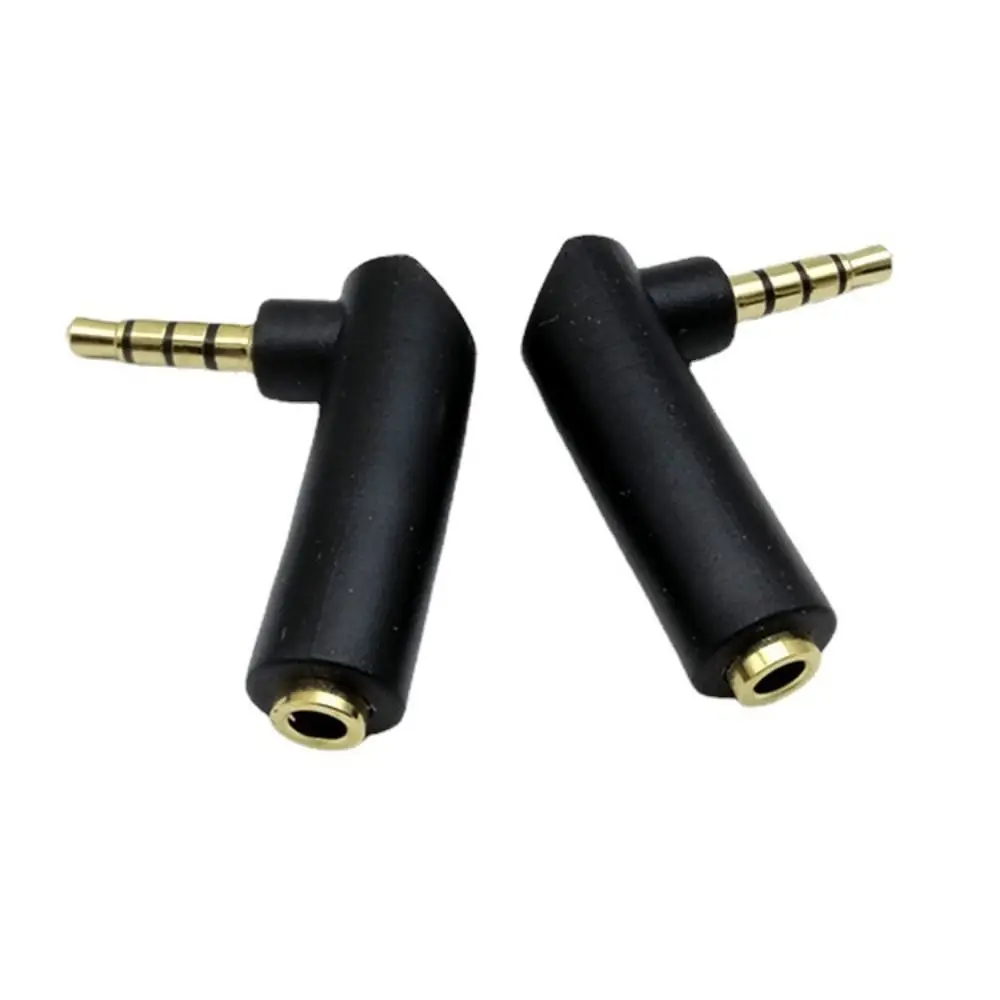 Audio Stereo Plug Right Angle Adapter Headphone Adapter 90 Degree L Shape Jack Adapter Connector Converter Home Hardware