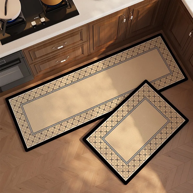 

Kitchen Floor Mat Waterproof Non-slip Wear-resistant Carpet Minimalist Geometric Pattern Mats Home Decoration Rug 주방 카펫