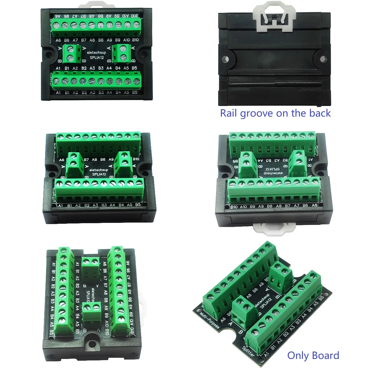 RS485 I2C CAN 1-Wire BUS Hub Splitter Master-Slave Ring Network Wiring for ESP32 Remote IO PV inverter PLC HMI PTZ Printer LED