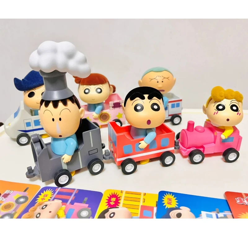 52toys ชุดรถไฟเครยอนชินจัง ซีรีส์กล่องสุ่ม รถของเล่นเคลื่อนที่ ตุ๊กตาน่ารักทำมือ คุ้มค่า ของขวัญเทศกาล