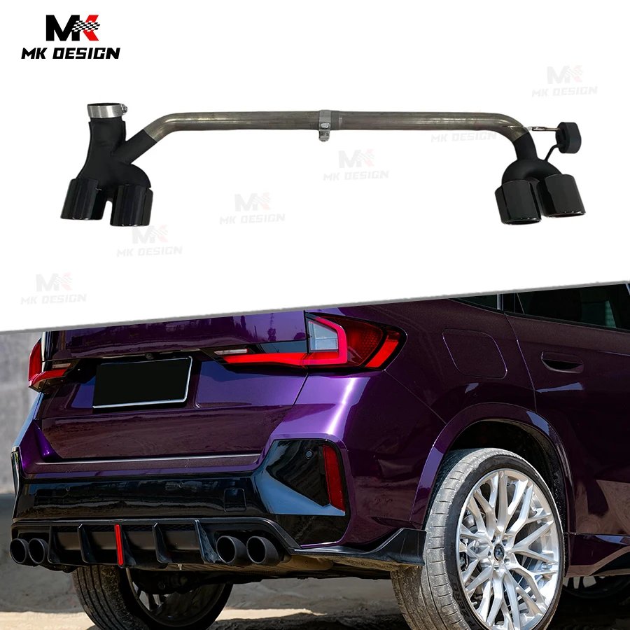 

VTEN Style Muffler Tailpipes Exhaust Tips for BMW X1 U11 2024-IN Stainless Steel Black Exhaust Pipe