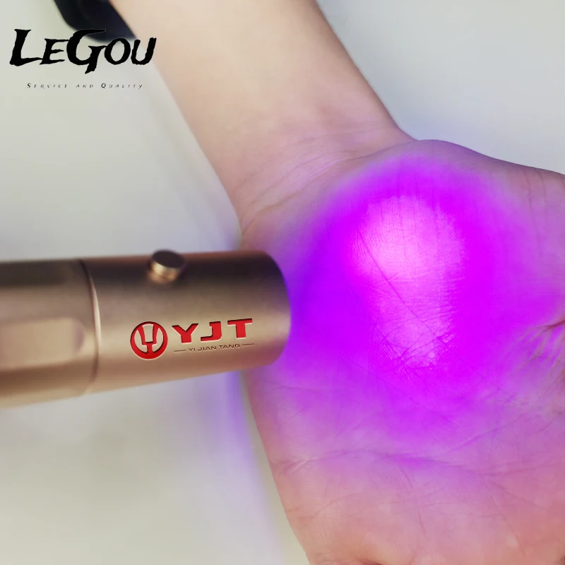 LeGou Professional 450nm 660nm 850nm torch Led light pen for relief