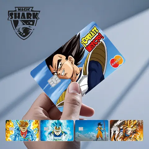 Magic Shark Fashion Anime Dragons Balls 3M PVC Matte Ultra Thin Skin Sticker Cover Film for Debit Credit Card
