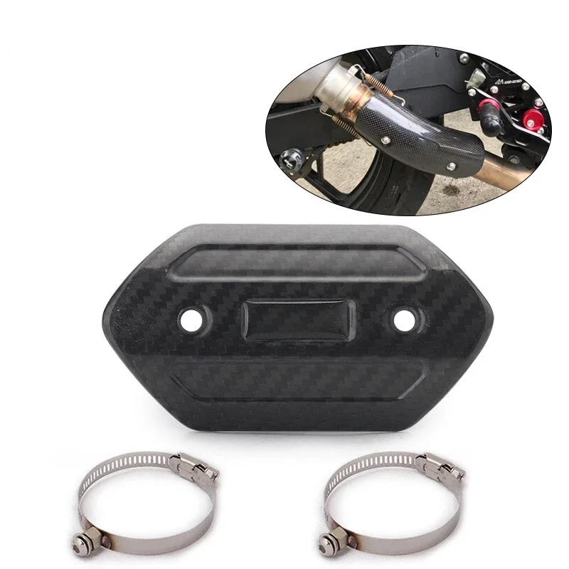 Motorcycle Exhaust Muffler Middle Connection Link Pipe Carbon Fiber Protector Heat Shield Cover Guard For Z900 z750 z250 cbr1000