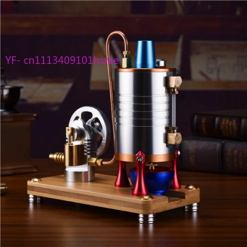 Vertical Boiler Steam Engine Model with Heating Boiler CNC Machined