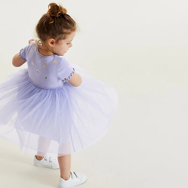 

Little Maven Princ Sle ort Sve Summer Dr для девочек Детская одежда Хлопок с трансграничным мультяшным принтом Dr