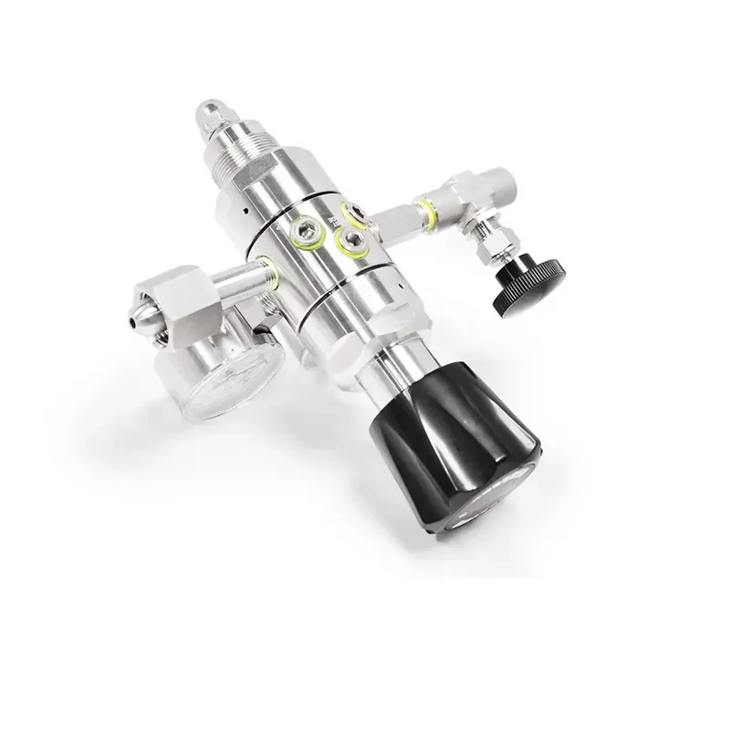 Inlet 4000psi Outlet 300psi High Precision Dual Stage Special High Pressure Regulator With Gauge CGA540