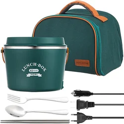 Portable Electric Lunch Box Stainless Steel Office Car Travel Picnic Food Warmer Container 12V 24V 220V 110V Thermostat Heater