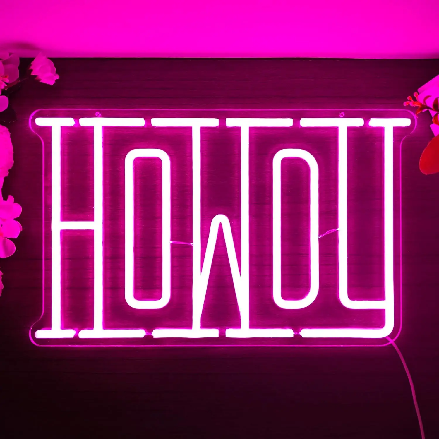 

Howdy Neon Sign for Wall Decor Dimmable Howdy Neon Led Sign for Bedroom Birthday Party Restaurant Hotel Christmas Decor Gifts