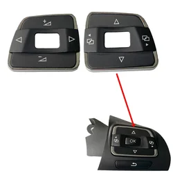 For VW Passat B7 R-Line CC 2011-2015 x1 Multifunctional Steering Wheel Switch Control Button Cover Volume Audio Channel Cap Trim