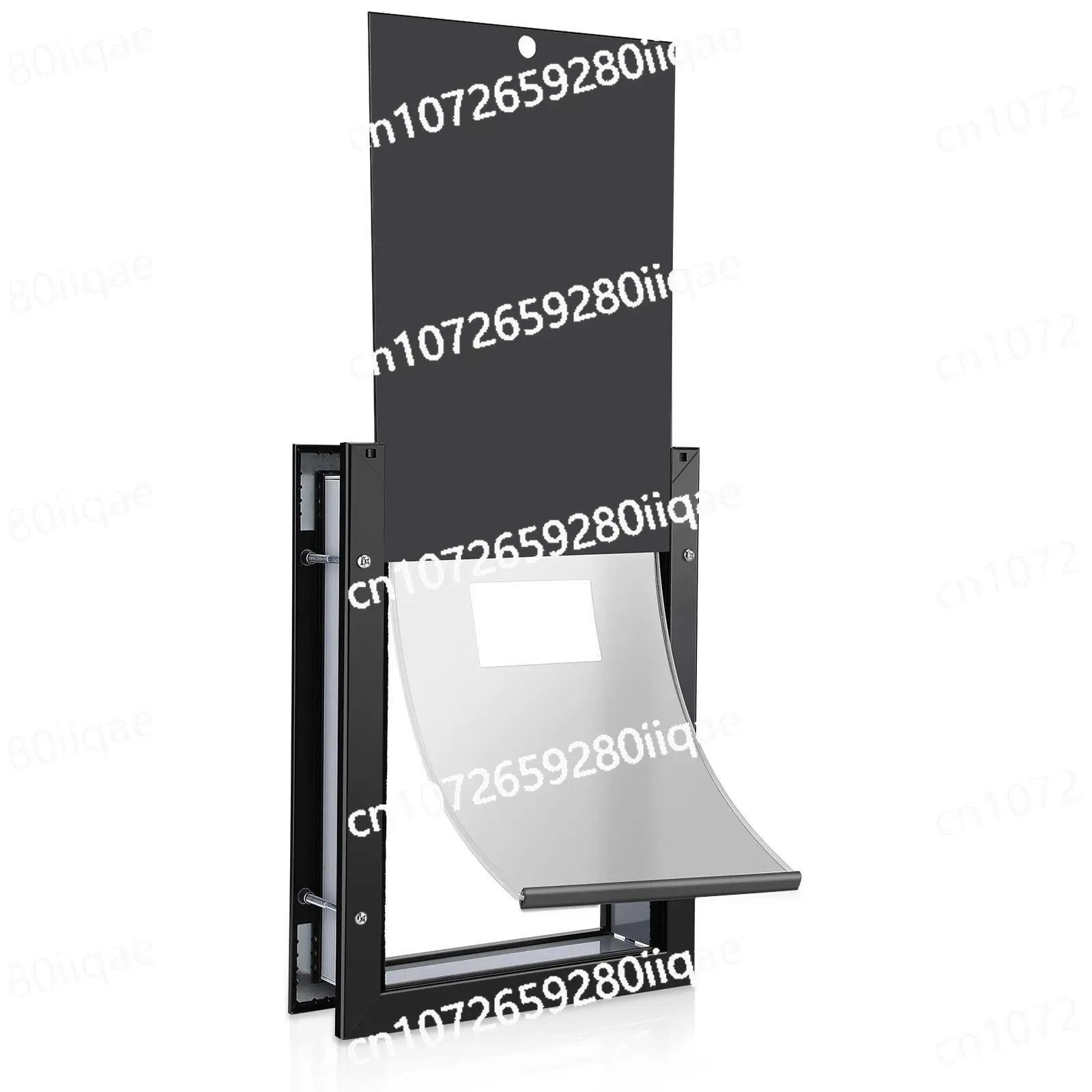 Aluminum alloy medium and large cats, dogs, pets enter and exit the door opening Outdoor entry Free two-way entry and exit